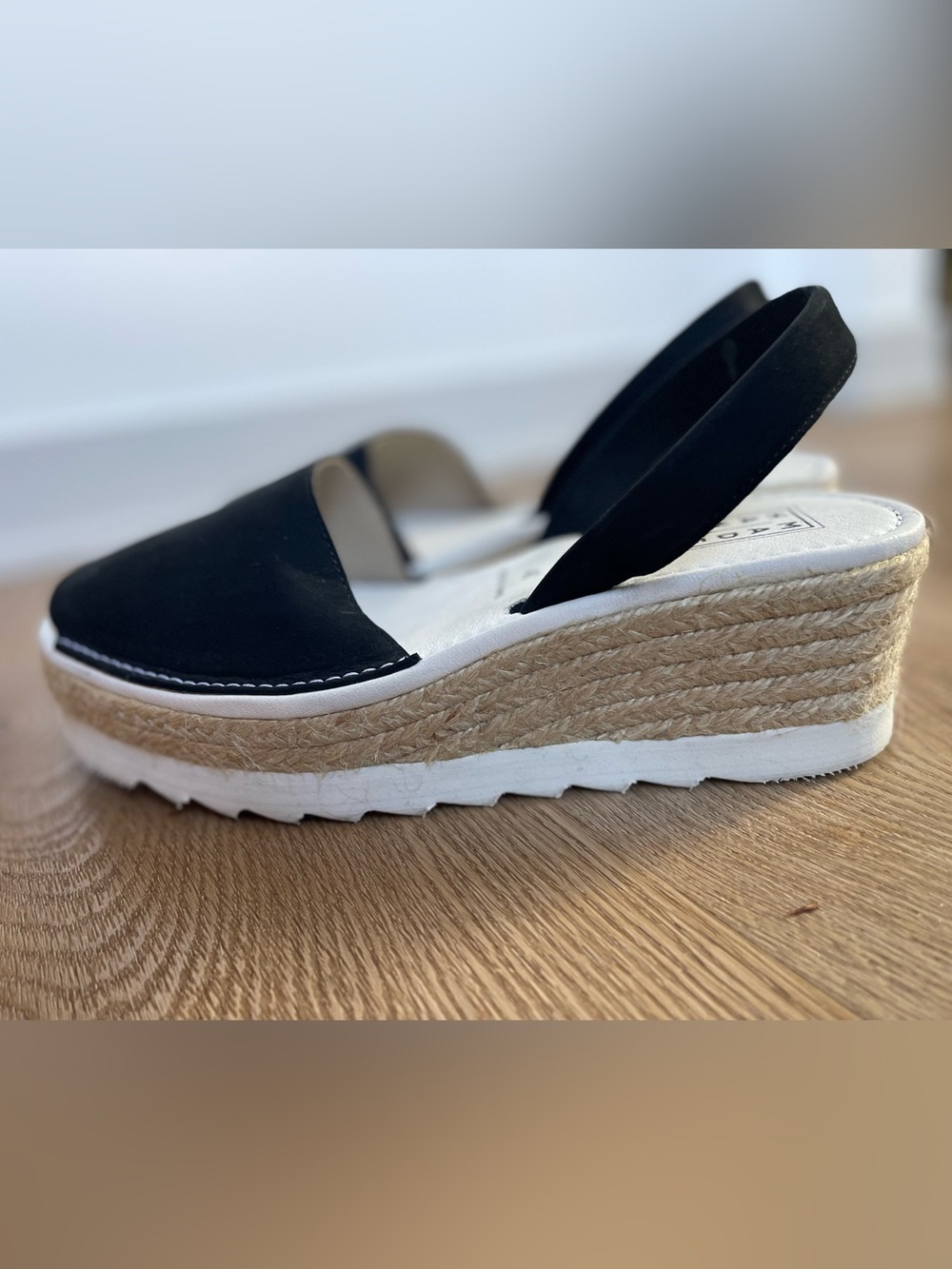 Black Platform Espadrille Sandals from Barcelona - Women, Size 9/40
